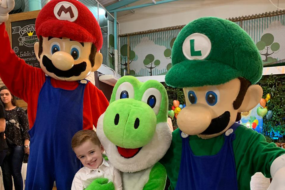 Mario Bros para festas e eventos